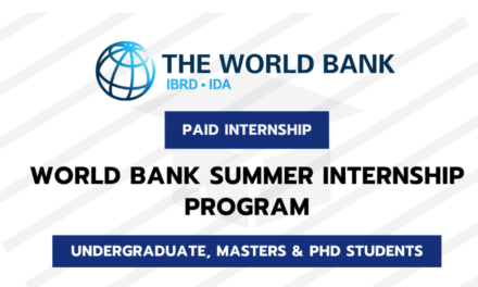 World Bank Treasury Summer Internship (Fully-funded)