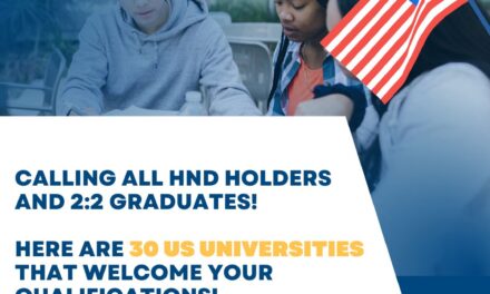 30 universities in the USA that accept 2:2 and HND holders