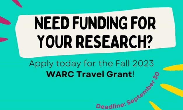 2023 WARC Travel Grant for African Scholars and Graduate Students