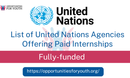 List of Exciting Paid Internships with the United Nations and More!