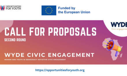 WYDE Civic Engagement call for proposals from Civil Society Worldwide