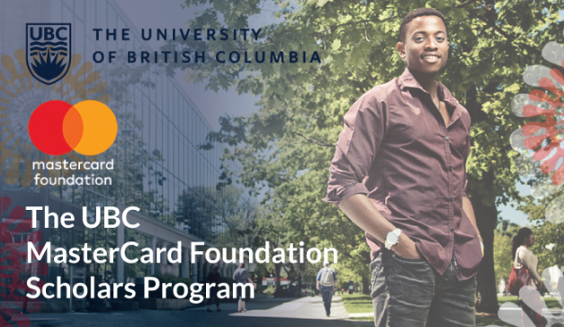 Fully-Funded Mastercard Foundation Scholarship at the University of British Columbia, Canada