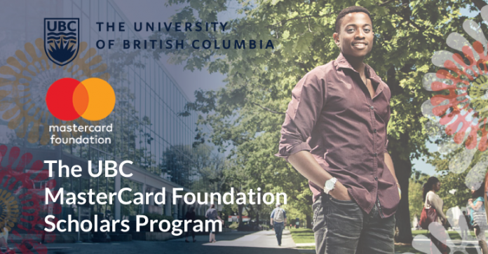 Fully-Funded Mastercard Foundation Scholarship at the University of British Columbia, Canada