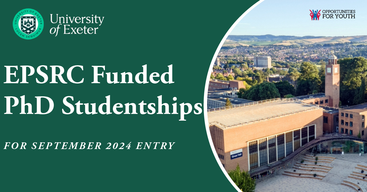 PhD Research Excellence: EPSRC-Funded Studentships at the University of Exeter – September 2024 Entry