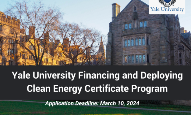 Opportunity Alert: Yale University Financing and Deploying Clean Energy Certificate Program