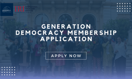 Empowering Youth Voices: Generation Democracy Membership Opportunities