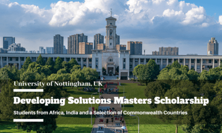 University of Nottingham Developing Solutions Master’s Scholarship