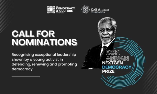 Nominations Open: 2024 Kofi Annan NextGen Democracy Prize