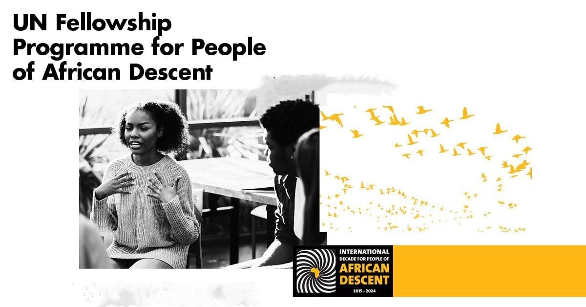 Apply for the United Nations OHCHR Fellowship programme for people of African descent in the Diaspora(Fully-funded)