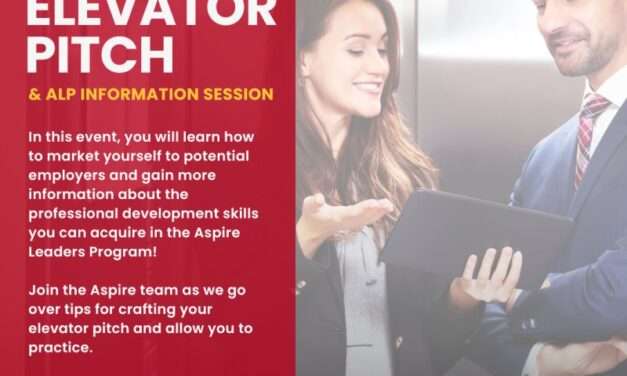 Crafting Your Elevator Pitch and Aspire Leaders Program Information Session