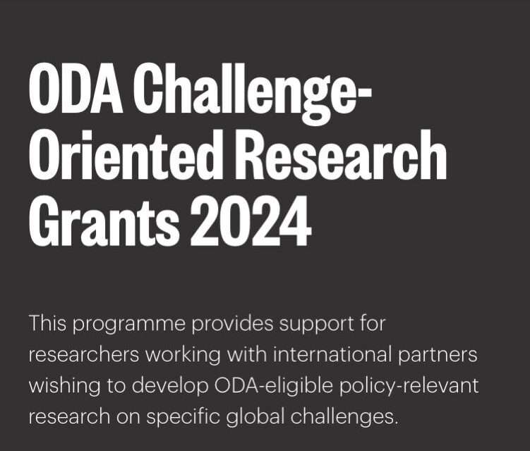 ODA Challenge-Oriented Research Grants 2024