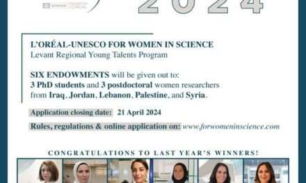 L’Oréal-UNESCO For Women in Science Levant Young Talents Program 2024: Empowering Women in Science