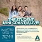 Student Mini Grants – Get funding for your projects and education!