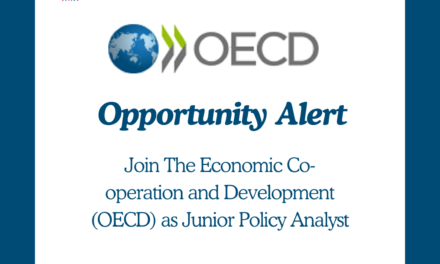 Join The Economic Co-operation and Development (OECD) as Junior Policy Analyst
