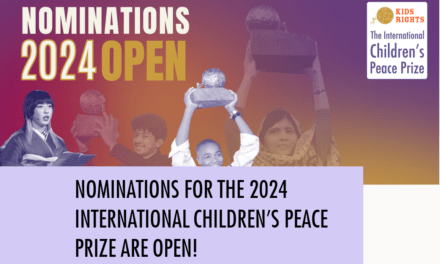Call for Applications: International Children’s Peace Prize 2024(€100,000 Prize and more)