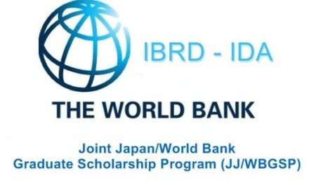 Joint Japan/World Bank Graduate Scholarship Program(Fully-funded)