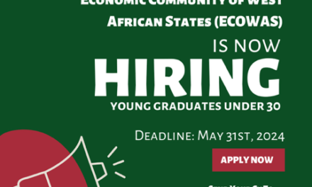The ECOWAS Bank for Investment and Development (EBID) Young Graduates Program 2024/2025(Fully-funded for Africans)