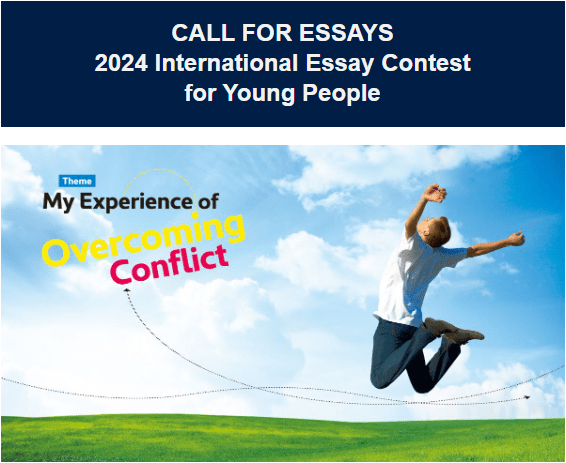 Call for Entries: 2024 International Essay Contest for Young People by The Goi Peace Foundation – Prizes and Certificates Available