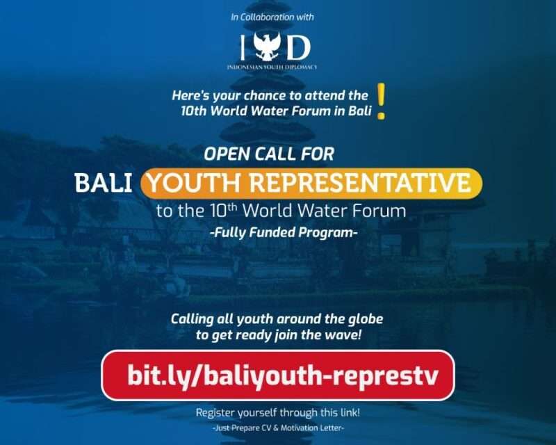 Opportunity Alert: Apply to Represent Youth at the 10th World Water Forum in Bali!