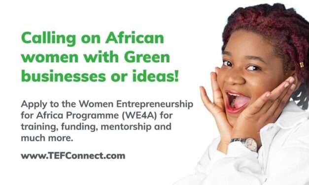 Calling on African Women Entrepreneurs with green businesses or ideas: Apply now to the Women Entrepreneurship for Africa (WE4A) Programme
