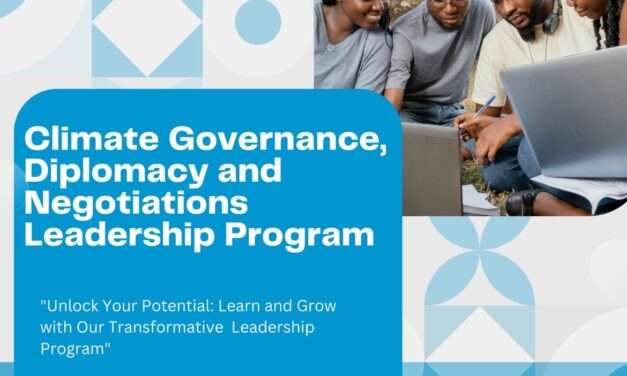 Call for applications for Climate Governance, Diplomacy and Negotiations Leadership Program – Cohort XV.