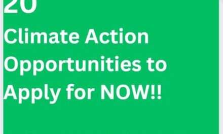 Fully-funded Climate Action Opportunities 2024 – 2025  (Open to all nationalities)