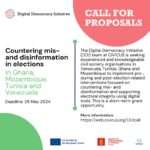 Open Call for Proposals: Countering Mis- and Disinformation in Elections