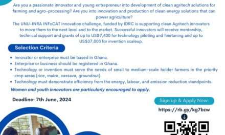 Call for Innovations: Clean Energy-Powered Agritech Solutions [Grant of up to USD37,000]