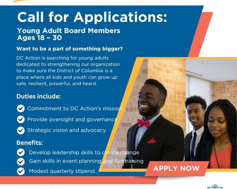 Opportunity for Young Adults: Join DC Action’s Board of Directors