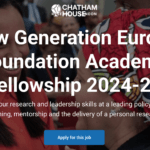 New Generation Europe Foundation Academy Fellowship 2024-25