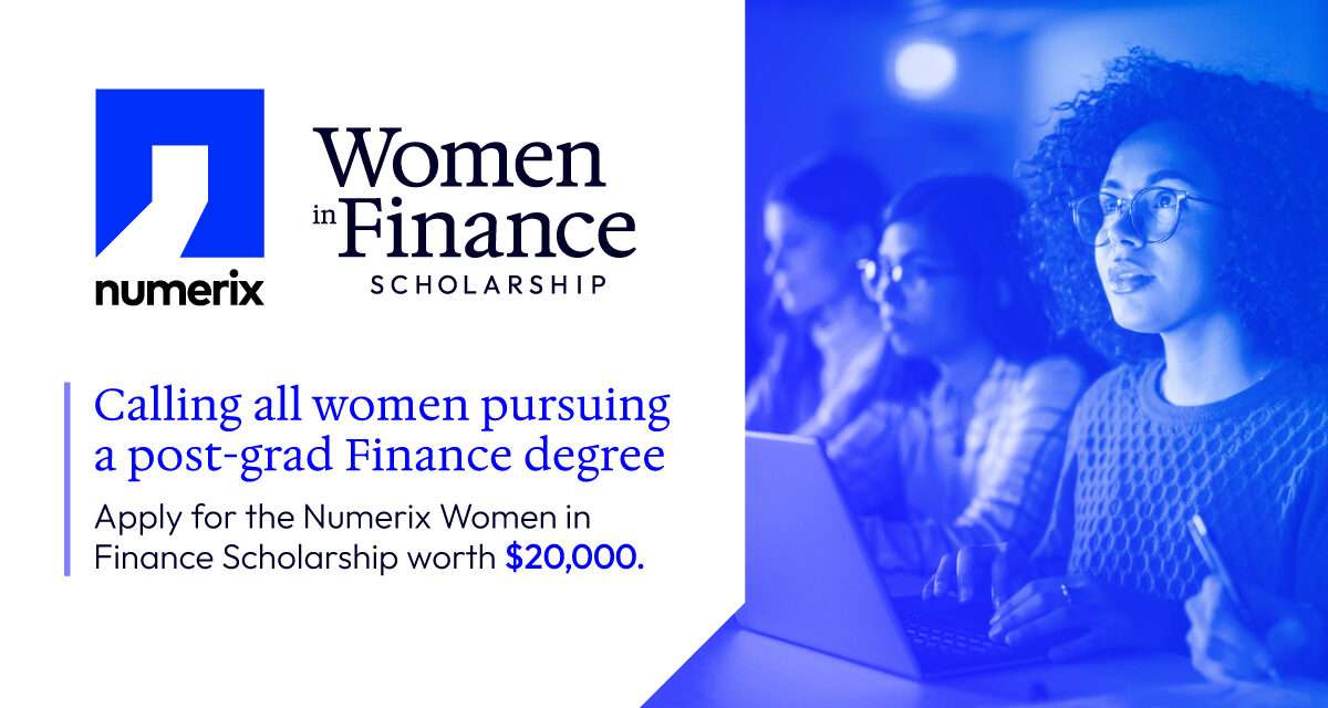 The Numerix Women in Finance Scholarship 2024