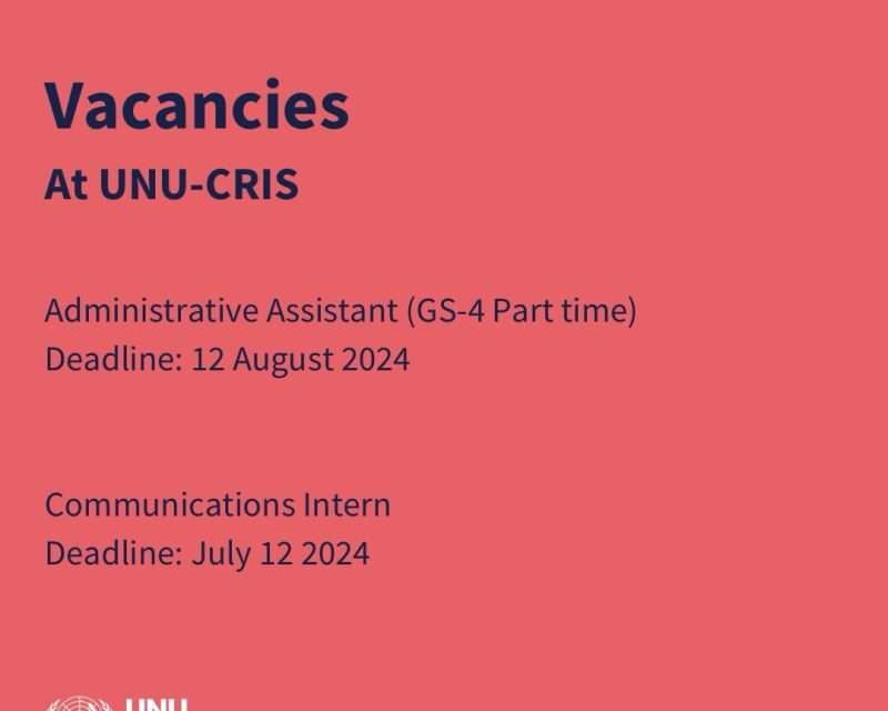 Join UN University’s Communications Internship and Administrative Assistant Positions!