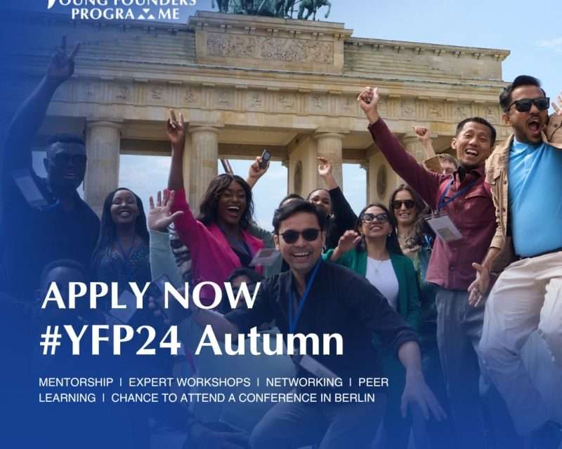 Call for Applications – Young Founders Programme Autumn 2024(Fully-funded)