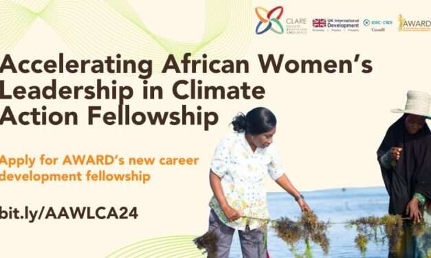 Join the Fight Against Gender Gaps in Climate Research with AWARD Fellowship!