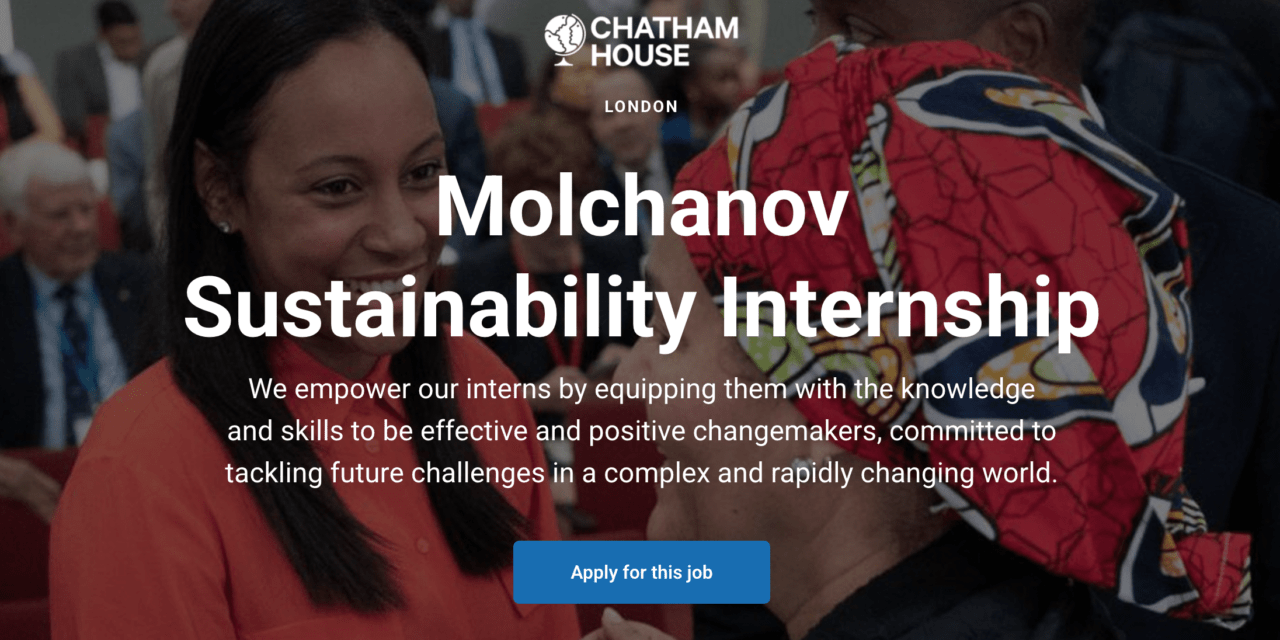 Molchanov Sustainability Internship