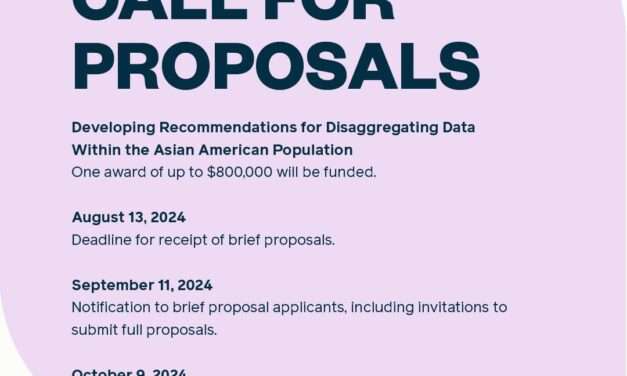 Call for proposals: RWJF’s Initiative on Race and Ethnicity Data
