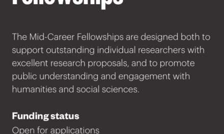 Mid-Career Fellowships – Researchers and Promoting Public Engagement