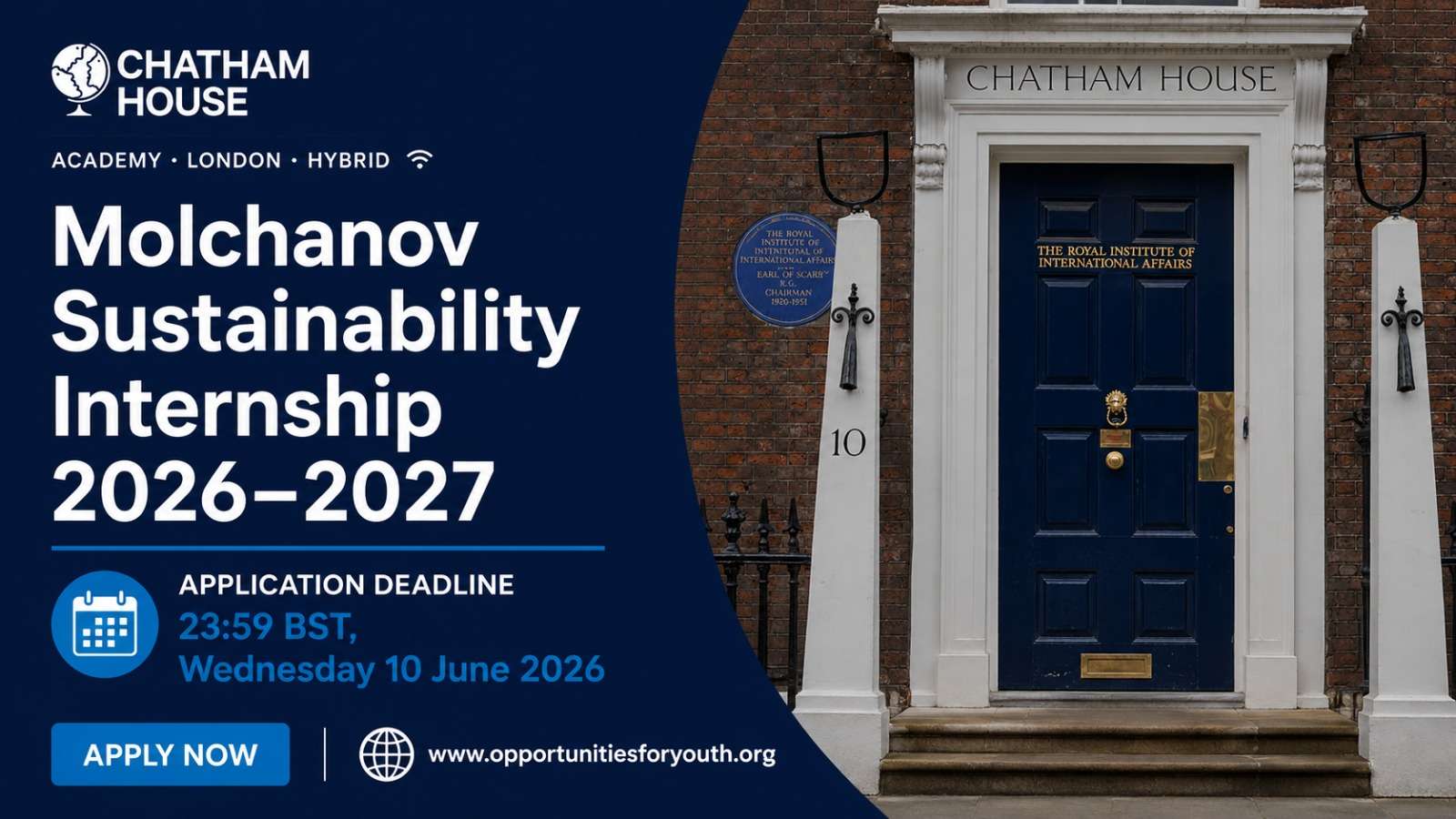 2027 in London, UK: Paid Six-Month Opportunity for Future Leaders in International Affairs and Sustainability company logo