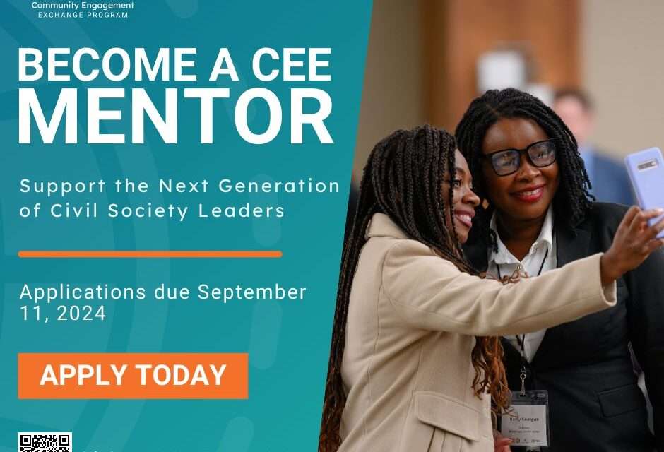 Become a CEE Mentor for the 2025 Community Engagement Exchange Program