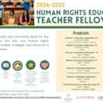 Apply Now: Human Rights Education Teacher Fellowship for Bay Area, California Teachers