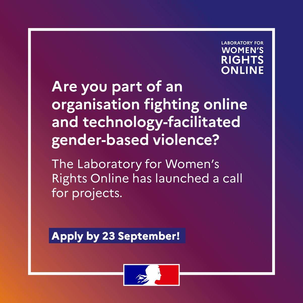 Funding Opportunity: Tackling Online Gender-Based Violence Through Innovative Projects