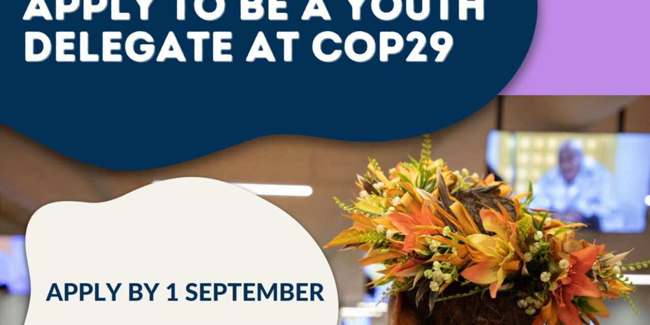 Call for Applications: COP29 Youth Delegates