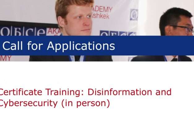 Certificate Training: Disinformation and Cybersecurity