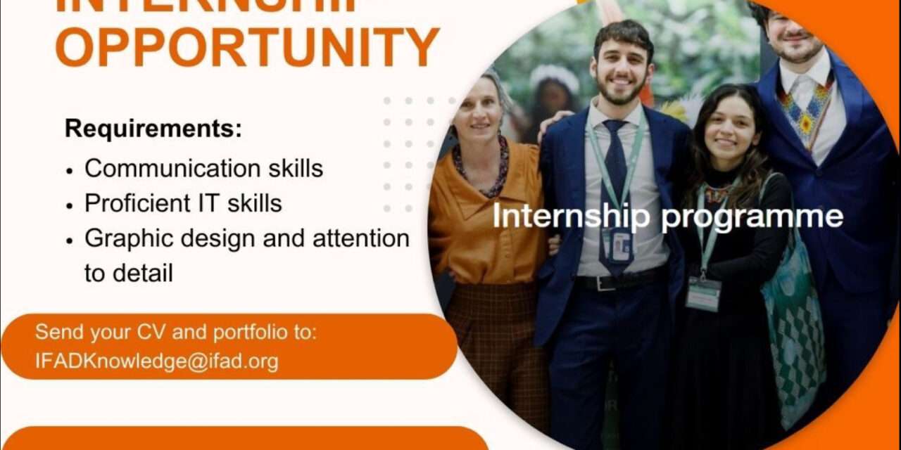 Internship Opportunity at IFAD