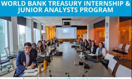 Applications Open for World Bank Treasury Summer Internship 2025