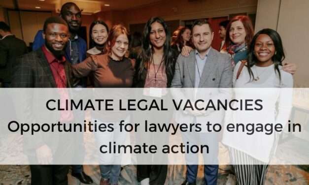 Climate Legal Vacancies: Apply now for African Climate Legal Fellowship Programme