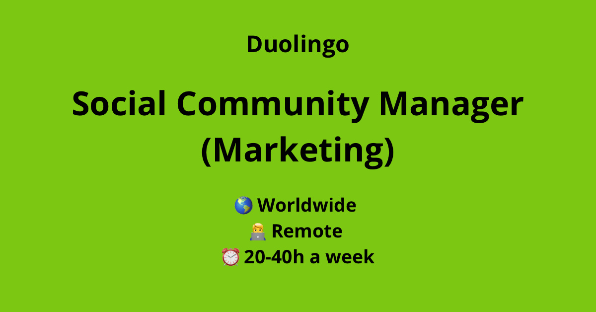 Join Duolingo as a Social Community Manager: Shape the Voice of a Global Brand