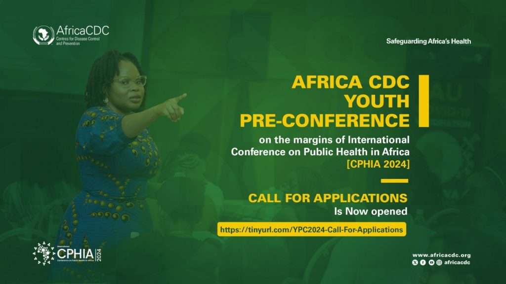 Apply to Join the 2024 Africa CDC Youth Pre-Conference(Fully-funded)