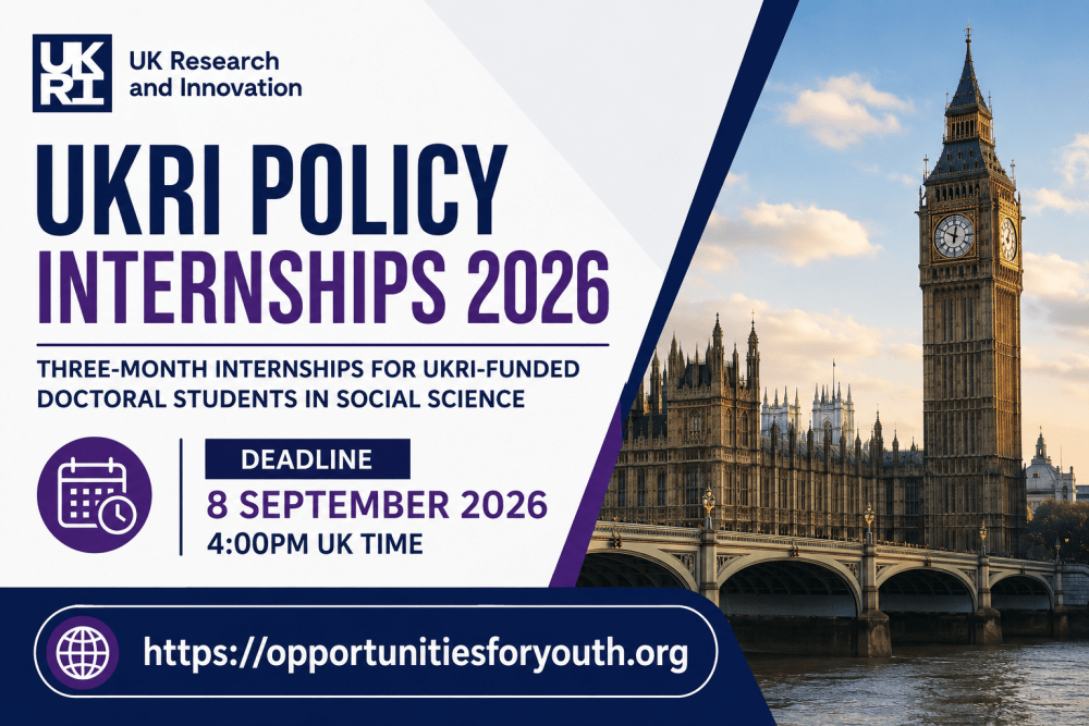 Month Policy Internship for UKRI-Funded Doctoral Students company logo