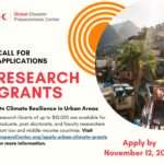 Call for Applications: Global Disaster Preparedness Center (GDPC) Research Grants on Urban Climate Resilience